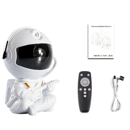 Enchanting Galaxy Projector Night Light - Astronaut Design for Magical Bedroom Decor & Perfect Gift for Kids