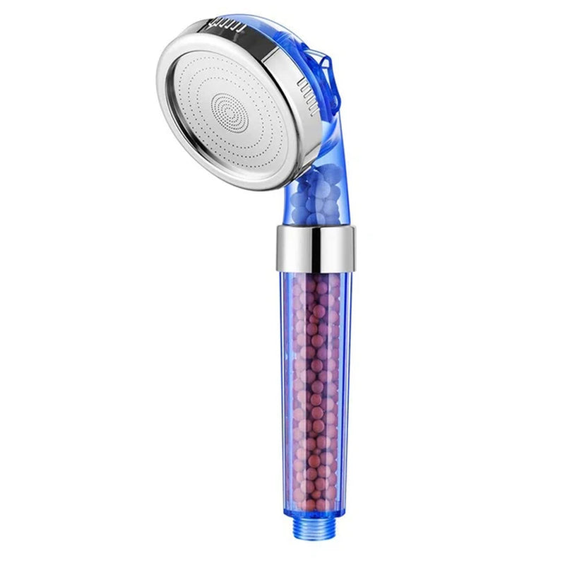 3 Functions High Pressure SPA Shower Head Water Saving Handheld Rainfall Bathroom Accessories Anion Filter Shower