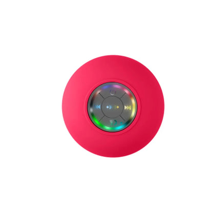 Portable Waterproof Bluetooth Speaker with Suction Cup, Subwoofer and LED Lights 