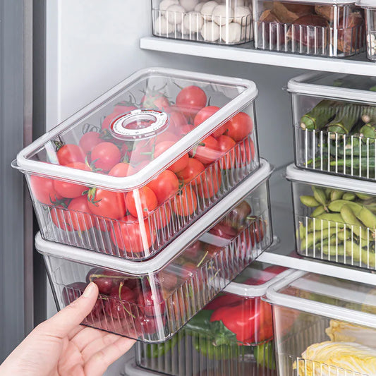 Fridge Organizer Food Storage Containers Fresh Vegetable Fruit Baskets Refrigerator Storage Box Kitchen Organizer