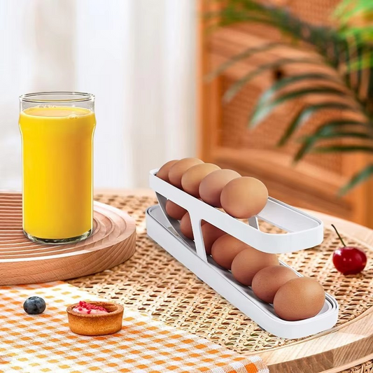 Refrigerator Egg Rolling Storage Rack Egg Storage Holder Rolldown Egg Dispenser Refrigerator Storage Box